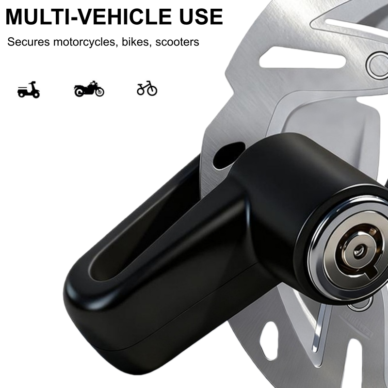 ⏳Time-Limited Special⏰Heavy-Duty Disc Brake Lock – Anti-pick, Sturdy, Easy-lock 🛵