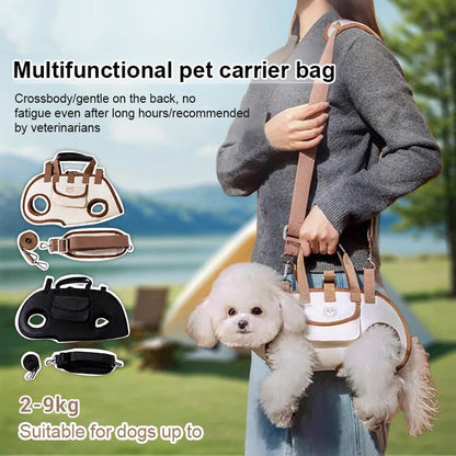 🐾 50% OFF! 🎒 Portable Pet Carrier – Breathable sling & backpack design ✨