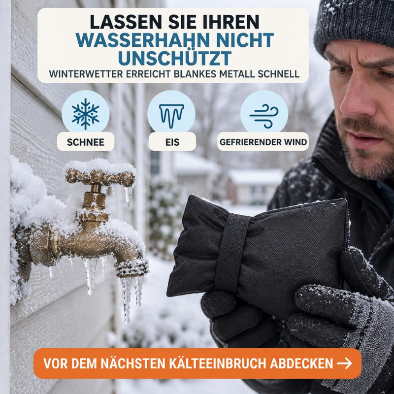 🚰 50% OFF! ❄️ Outdoor Faucet Cover – Winter freeze protection & insulated ✨