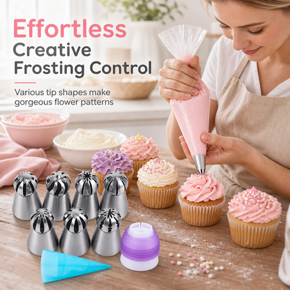 Multi-Shape Cake Decorating Piping Tips Set