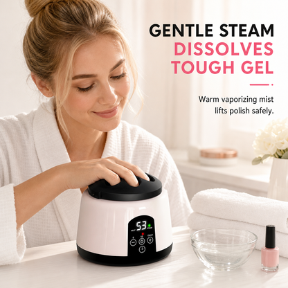36W Electric Steam Nail Polish Remover Machine Professional Gel Polish and Acrylic Removal Device for Manicures