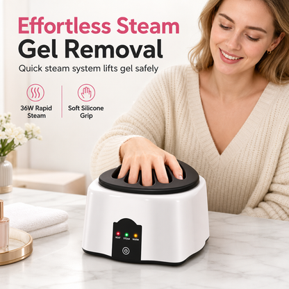 📢📢50% OFF !! ⏰36W Professional Steam Nail Polish Remover Machine for Quick and Gentle Gel Acrylic Nail Removal