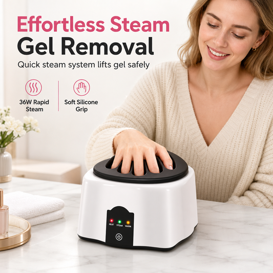 📢📢50% OFF !! ⏰36W Professional Steam Nail Polish Remover Machine for Quick and Gentle Gel Acrylic Nail Removal