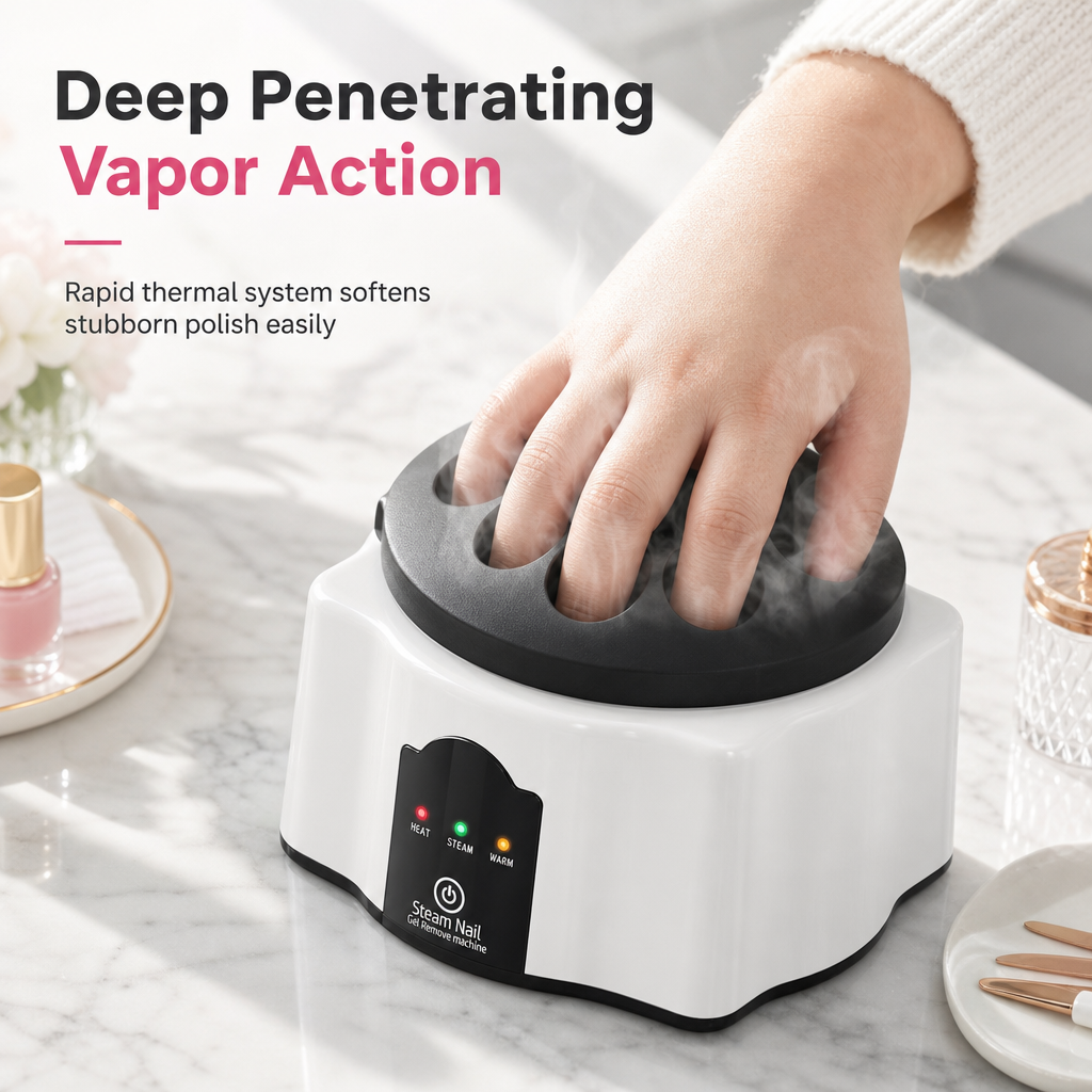 📢📢50% OFF !! ⏰36W Professional Steam Nail Polish Remover Machine for Quick and Gentle Gel Acrylic Nail Removal