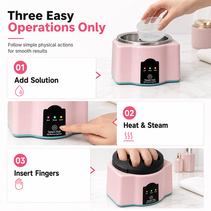 📢📢50% OFF !! ⏰36W Professional Steam Nail Polish Remover Machine for Quick and Gentle Gel Acrylic Nail Removal