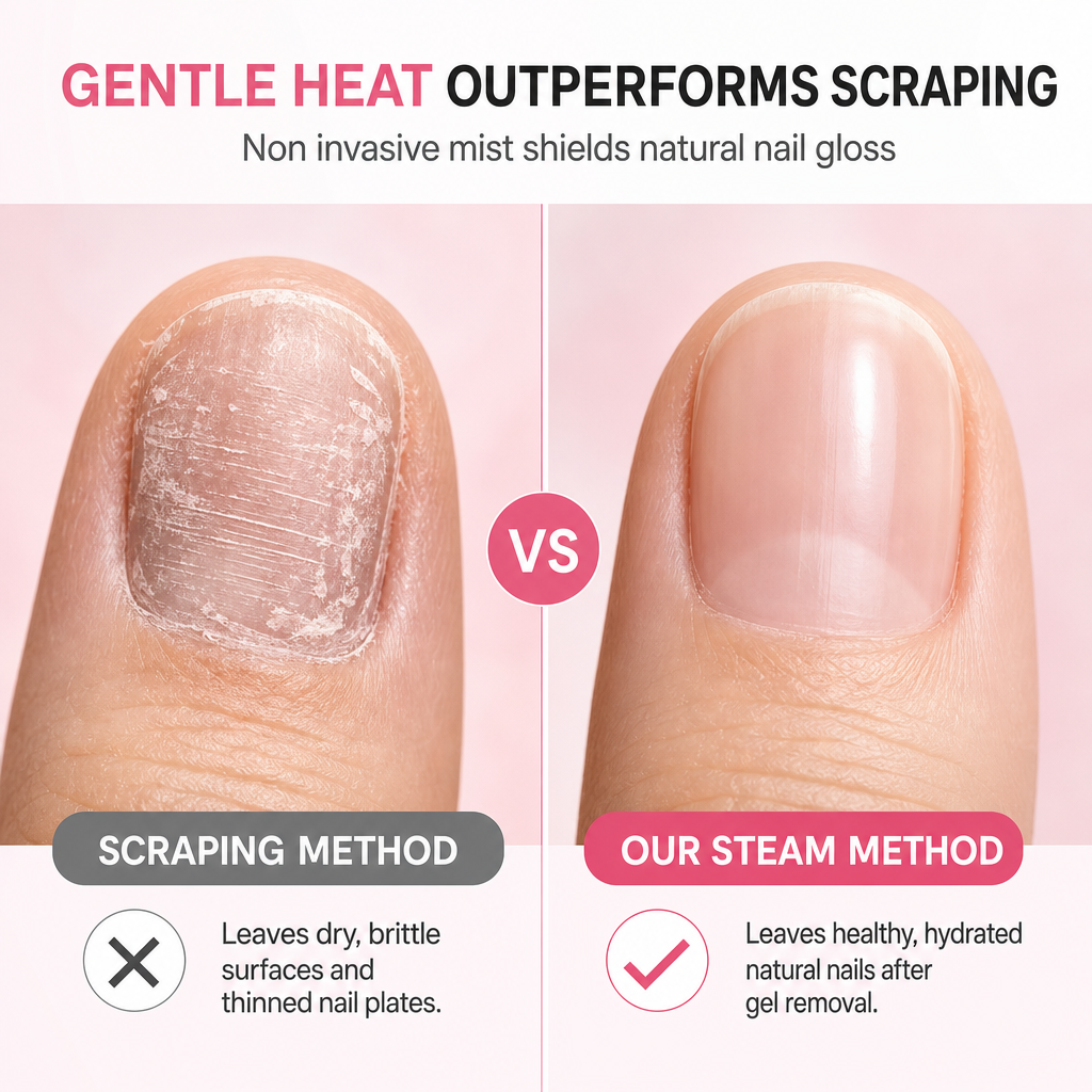 📢📢50% OFF !! ⏰36W Professional Steam Nail Polish Remover Machine for Quick and Gentle Gel Acrylic Nail Removal