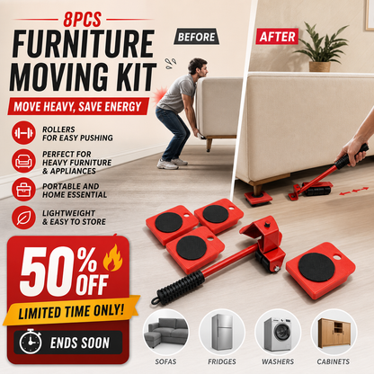 🪑 LIMITED-TIME 50% OFF! 💪 Furniture Mover – Glides & Lift for Heavy Furniture ✨