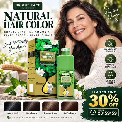 🏆 Last Day Special Price 16.99! 💇‍♀️Long‑Lasting Plant‑Based Foam Hair Dye｜Ammonia‑Free Easy DIY At‑Home Foam Hair Color