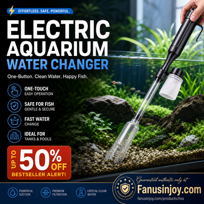 🎉Limited Time 50% OFF💦No more worries about poor water quality during water changes🔥Electric Aquarium Gravel Cleaner✨