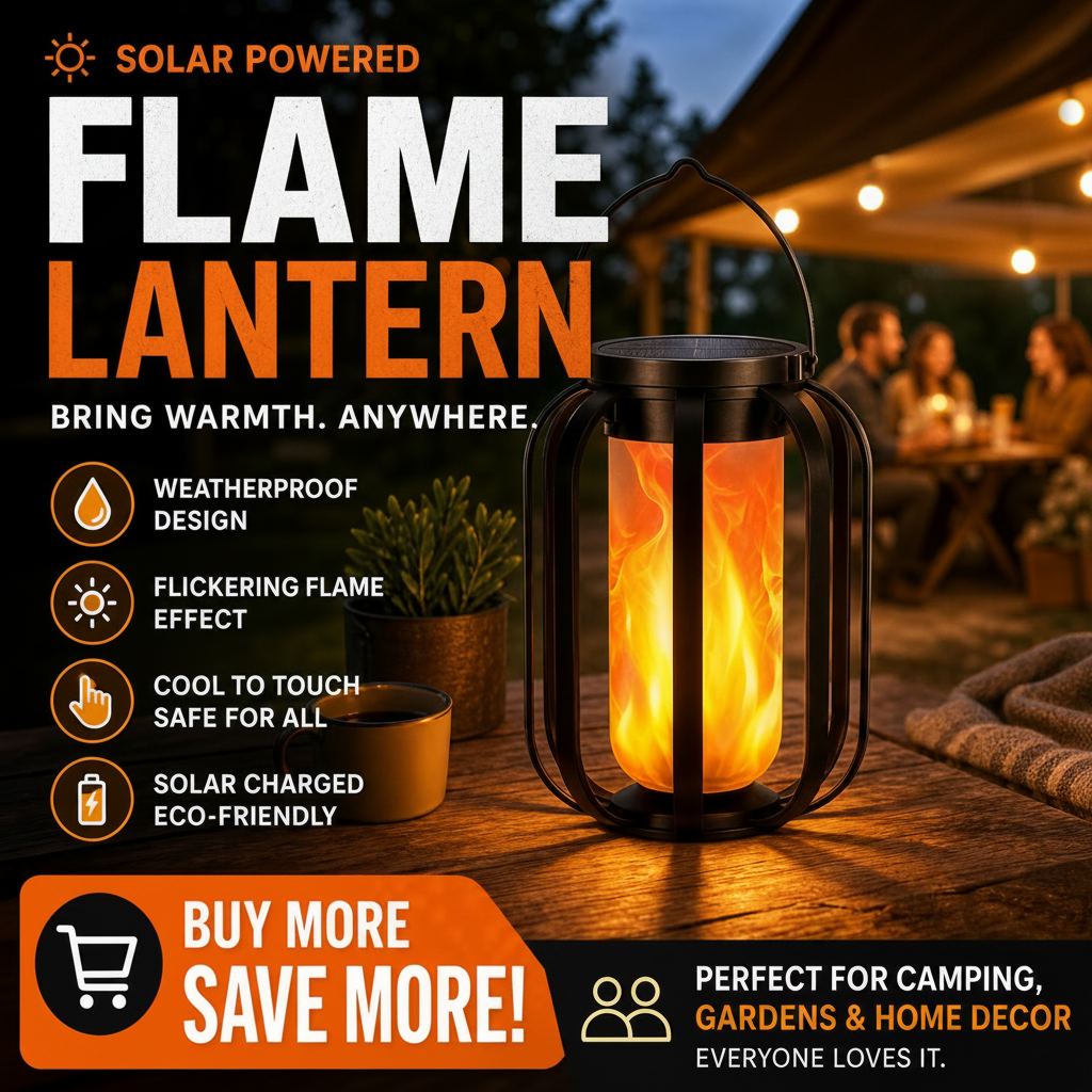 🎁Buy more get more save🎁Solar Flickering Flame Lantern