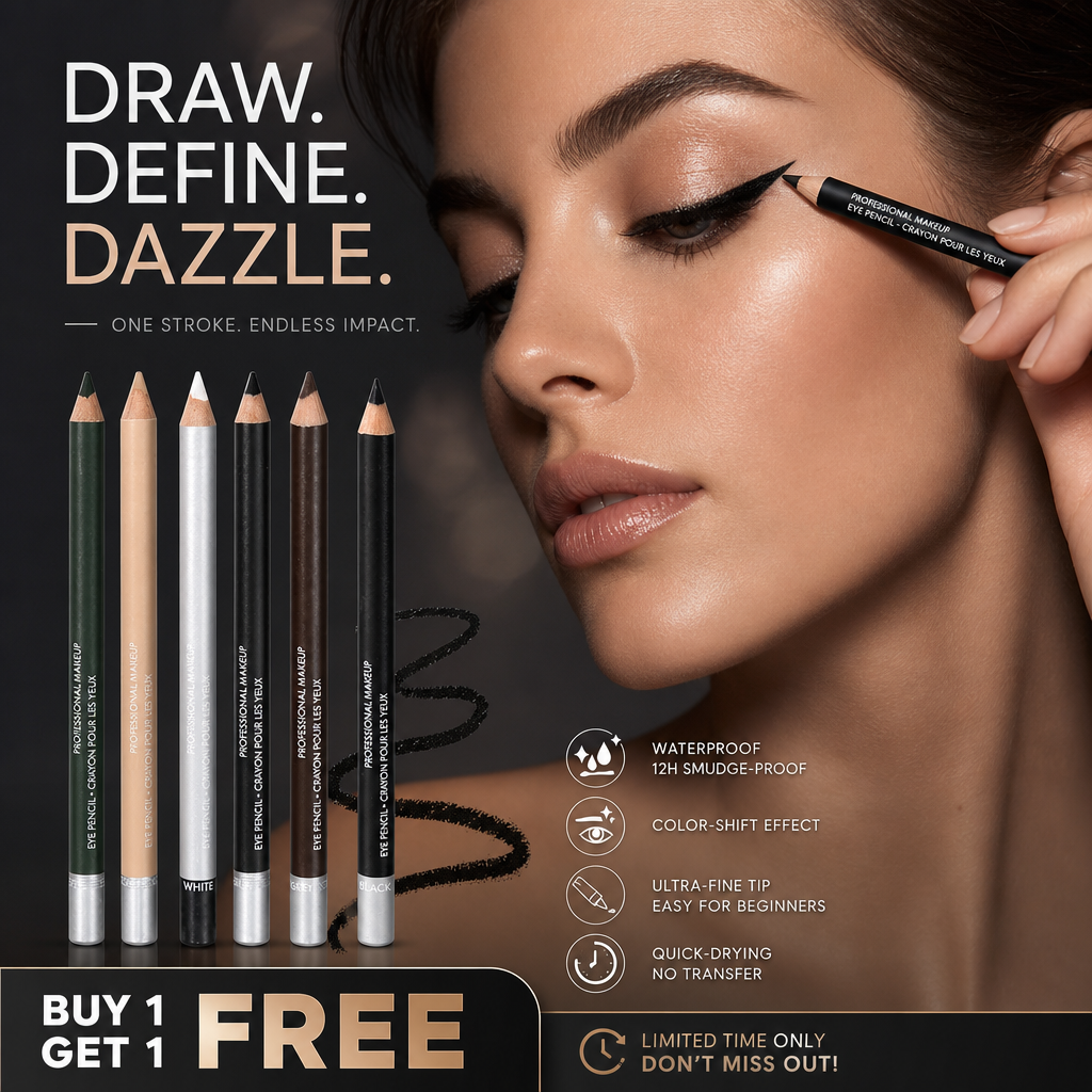 ⏳BUY 1 GET 1 FREE!⏰Soft Smudgeable Eyeliner Pencil – Long-Lasting, Effortless Blend